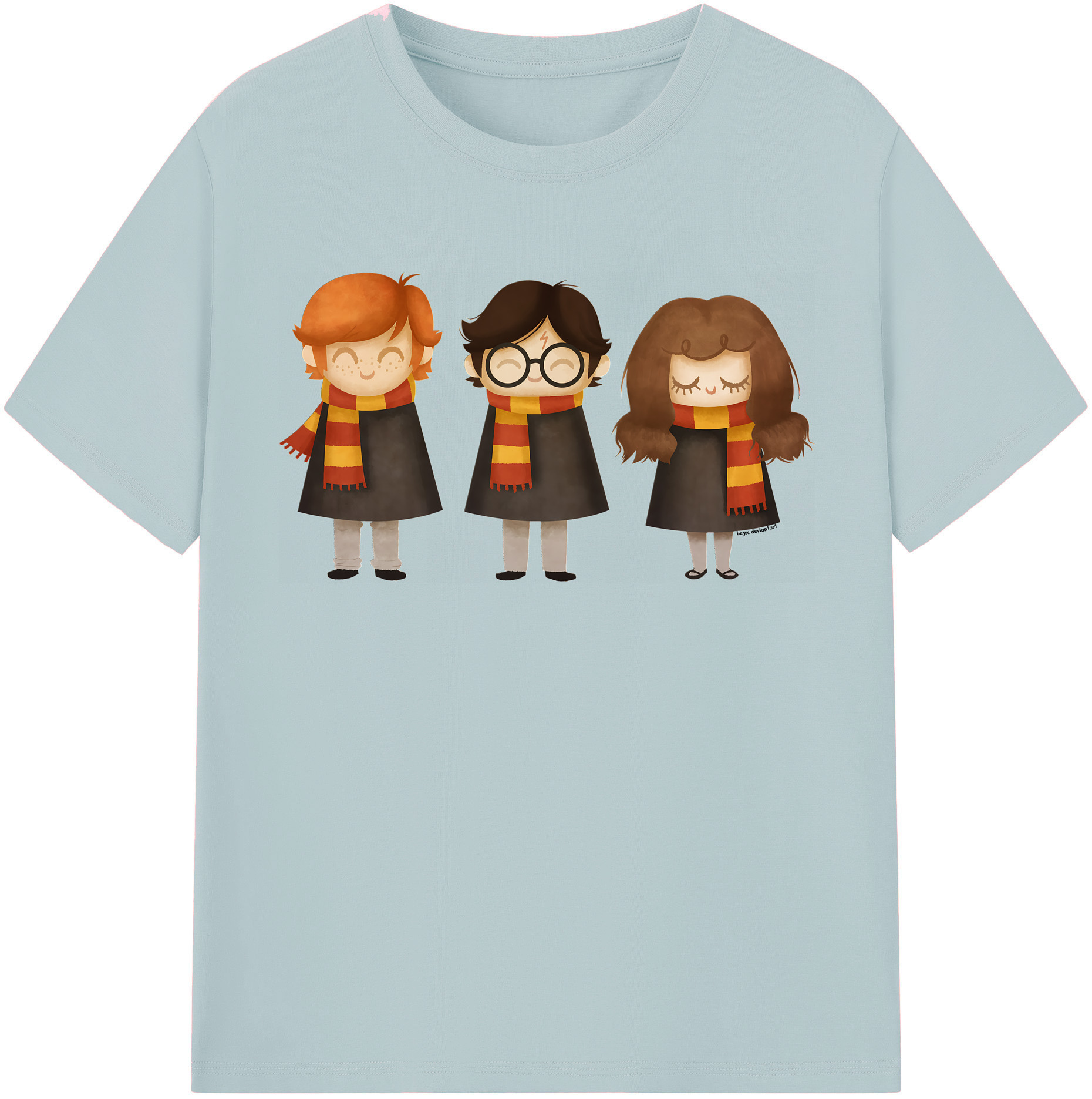 （画像用） Harry Potter ハリー・ポッターシリーズ 綿100％半袖Tシャツ（フロントプリント）
